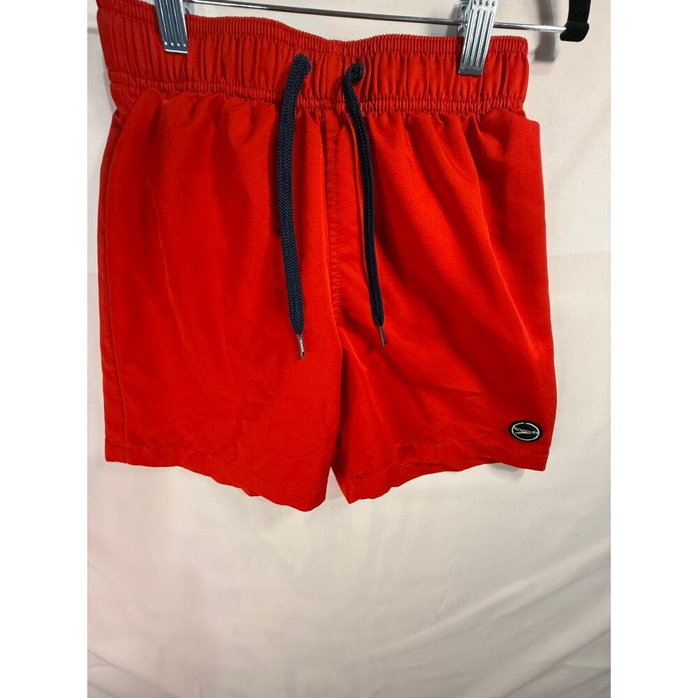 Speedo Youth Large Red Swim Trunks Board Shorts Mesh Lined Drawstring